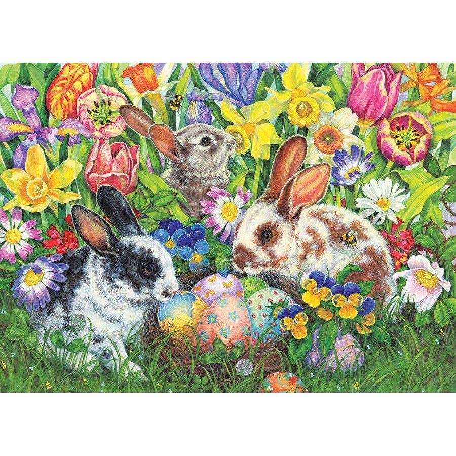 Easter Bunnies 500 Piece Jigsaw Puzzle Cobble Hill