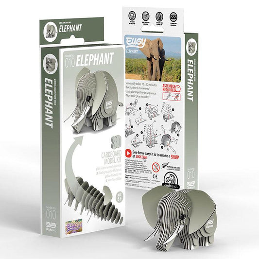 Elephant 3D Cardboard Model Kit Eugy