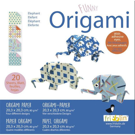 Elephant Funny Origami Kit Fridolin