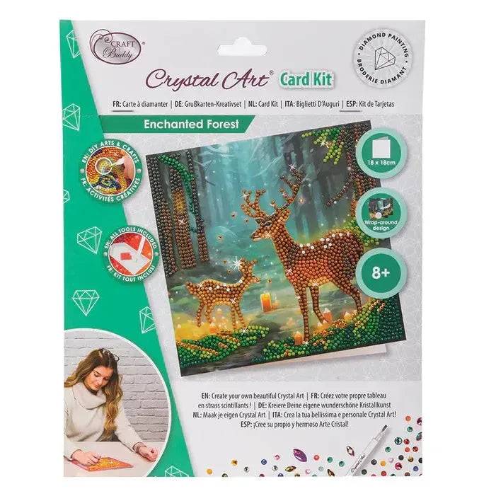 Enchanted Forest Crystal Art Card Kit Craft Buddy