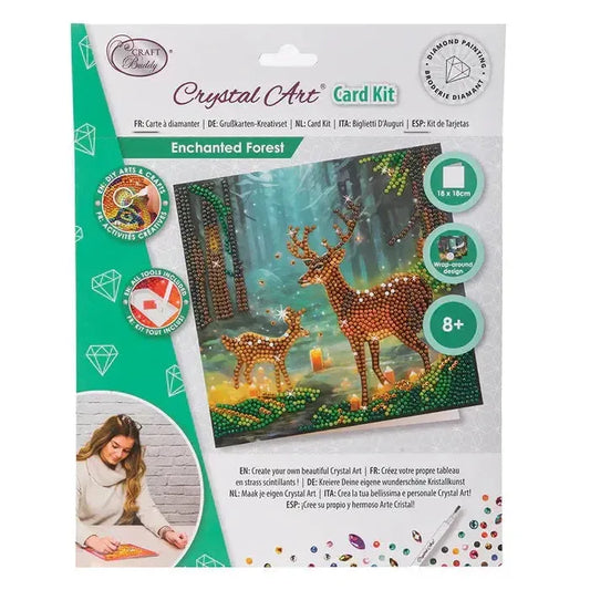 Enchanted Forest Crystal Art Card Kit Craft Buddy