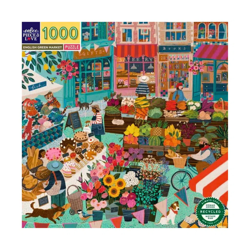 English Green Market 1000 Piece Jigsaw Puzzle eeBoo