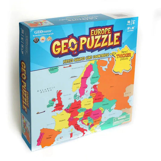 Europe GeoPuzzle 58 Piece Jigsaw Puzzle Geotoys