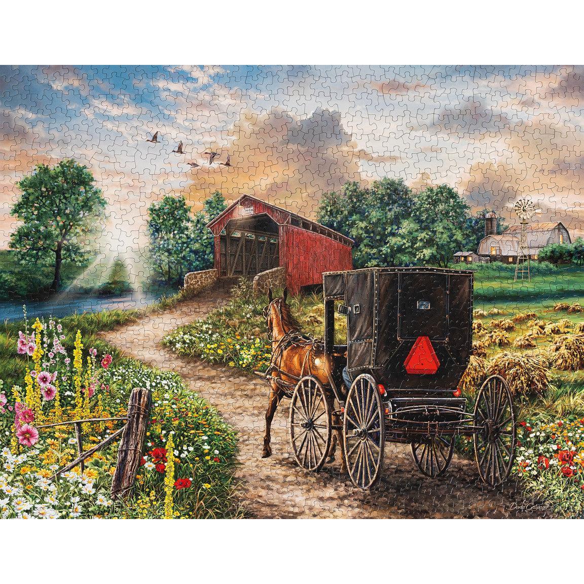 Evening on the Farm 1000 Piece Jigsaw Puzzle Springbok
