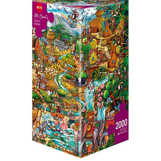 Exotic Safari 2000 Piece Jigsaw Puzzle Heye