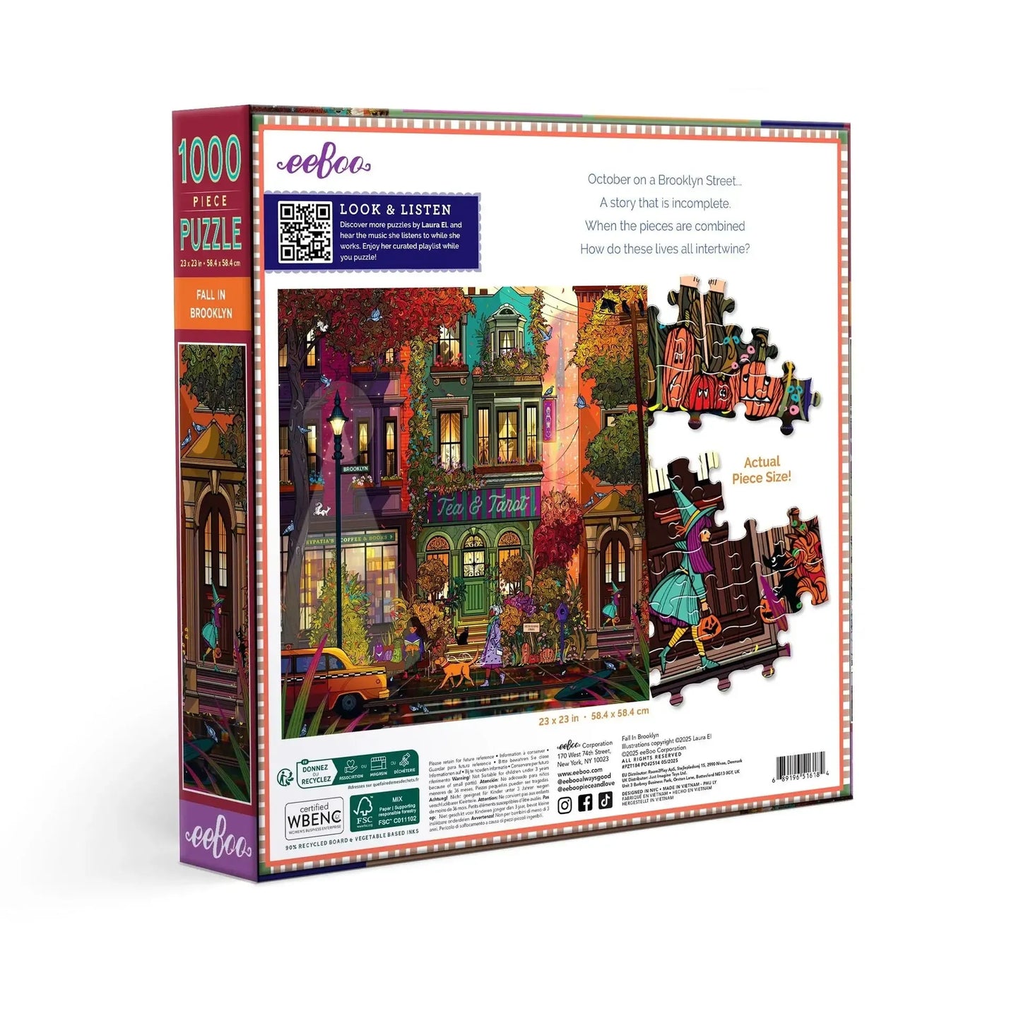 Fall in Brooklyn 1000 Piece Jigsaw Puzzle eeBoo