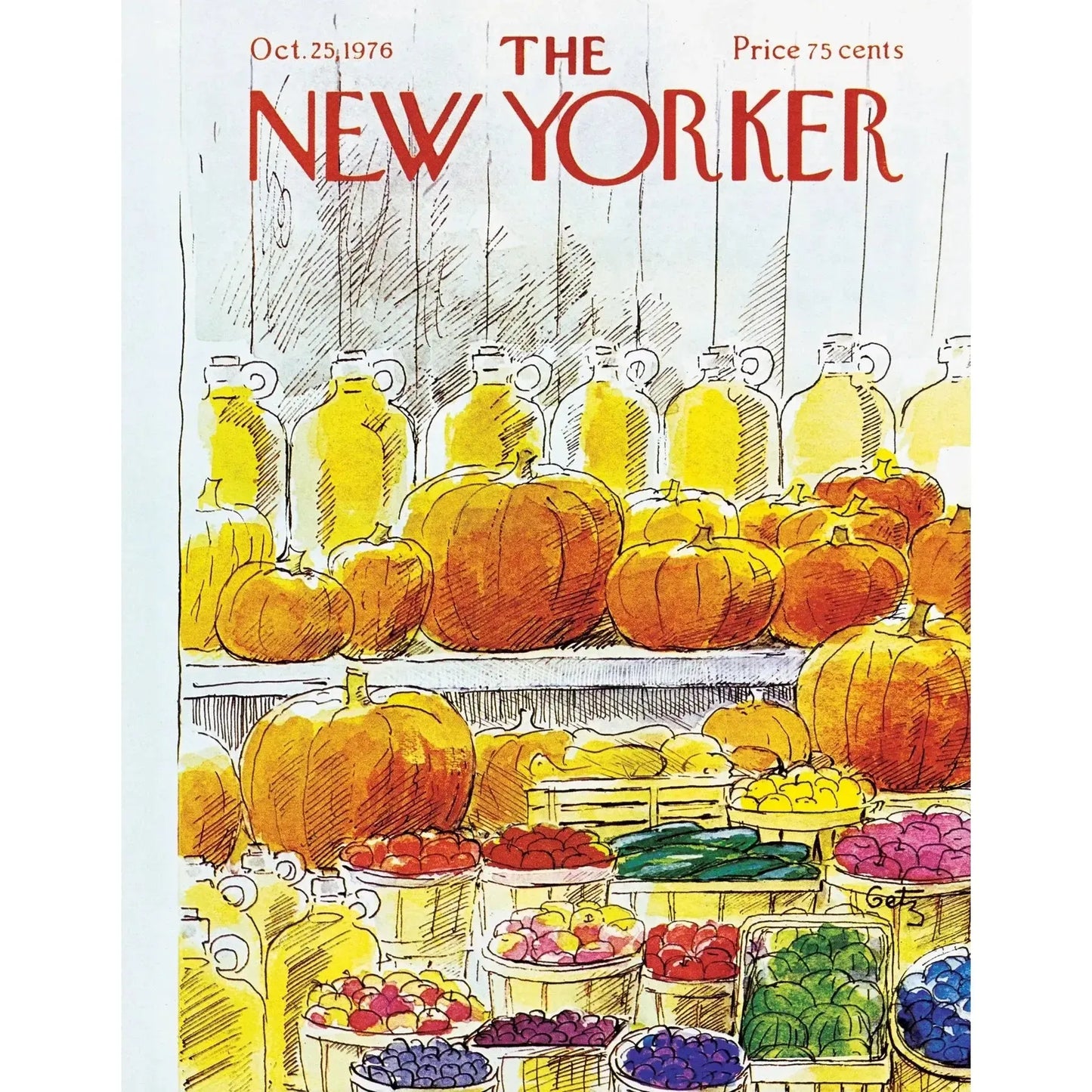 Farm Stand The New Yorker 100 Piece Mini Jigsaw Puzzle NYPC