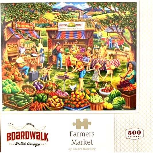 Farmers Market 500 Piece Jigsaw Puzzle Boardwalk