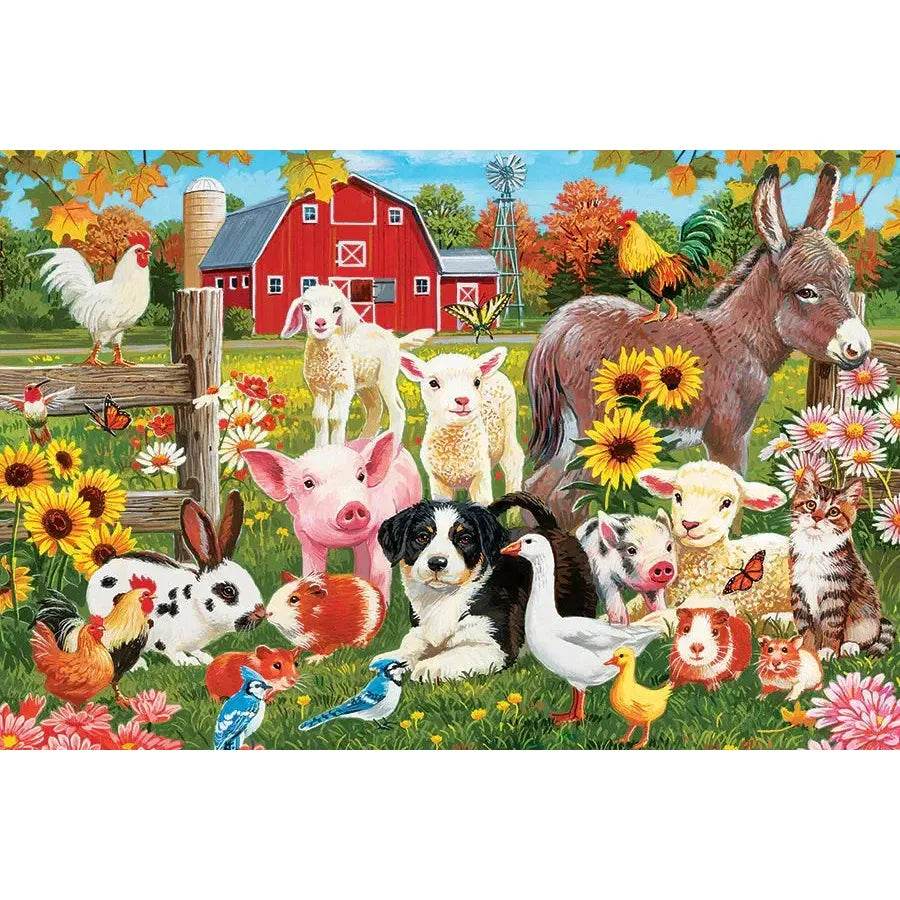 Farmyard Greetings 35 Piece Floor Jigsaw Puzzle Cobble Hill