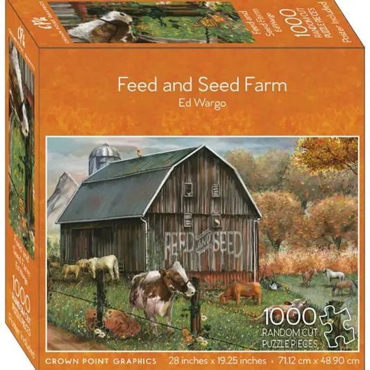 Feed & Seed Farm 1000 Piece Jigsaw Puzzle Penny Lane