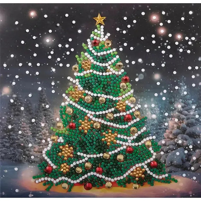 Festive Fir Crystal Art Card Kit Craft Buddy