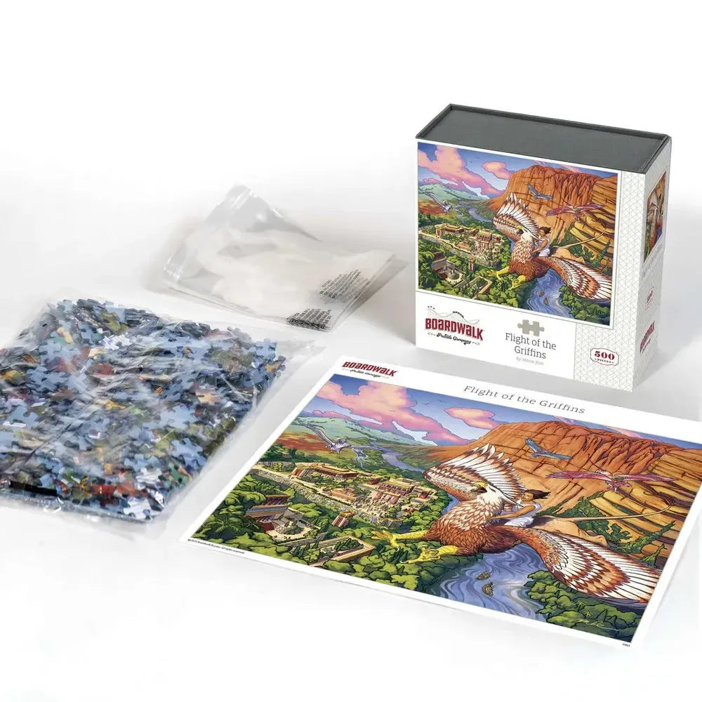 Flight of the Griffins 500 Piece Jigsaw Puzzle Boardwalk