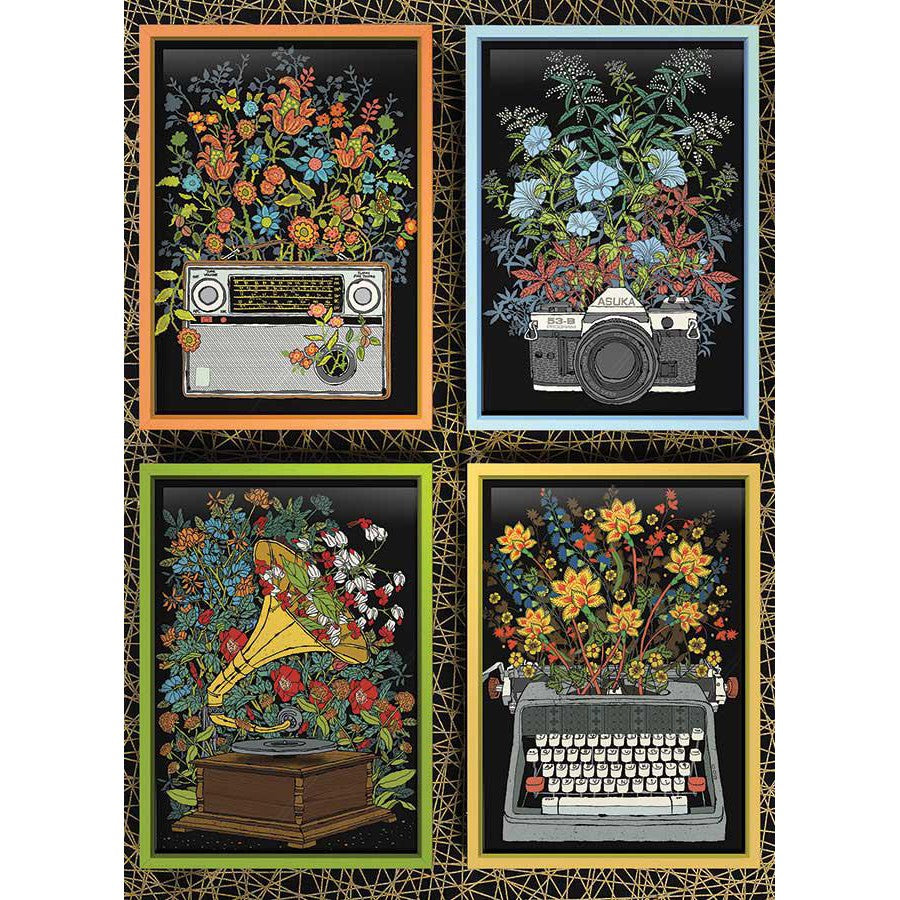 Floral Objects 1000 Piece Jigsaw Puzzle Cobble Hill