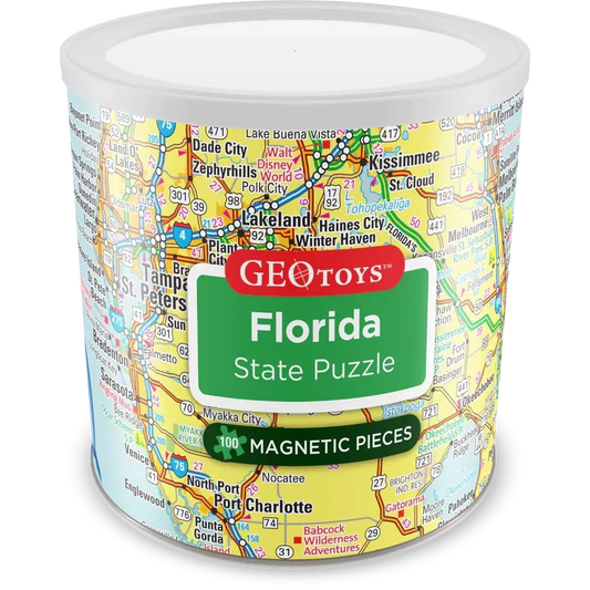 Florida State 100 Piece Magnetic Jigsaw Puzzle Geotoys