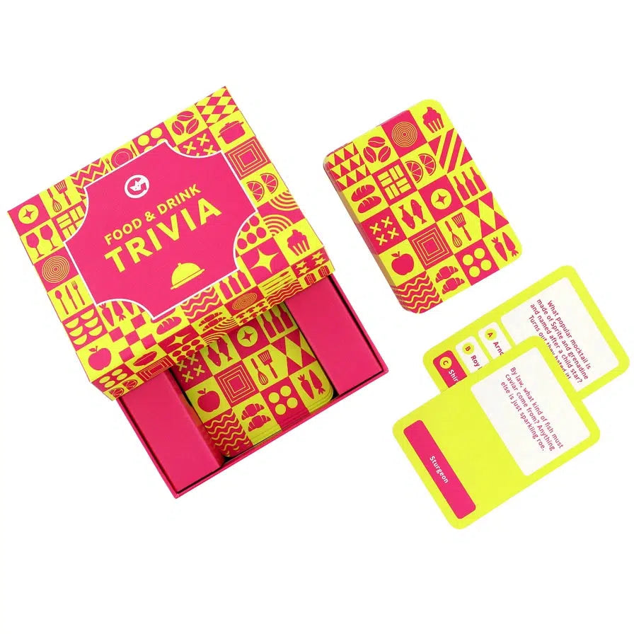 Food & Drink Trivia Card Game Ginger Fox