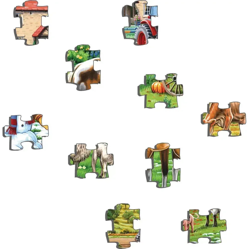 Four Season at the Farm 140 Piece Tray Jigsaw Puzzle Larsen