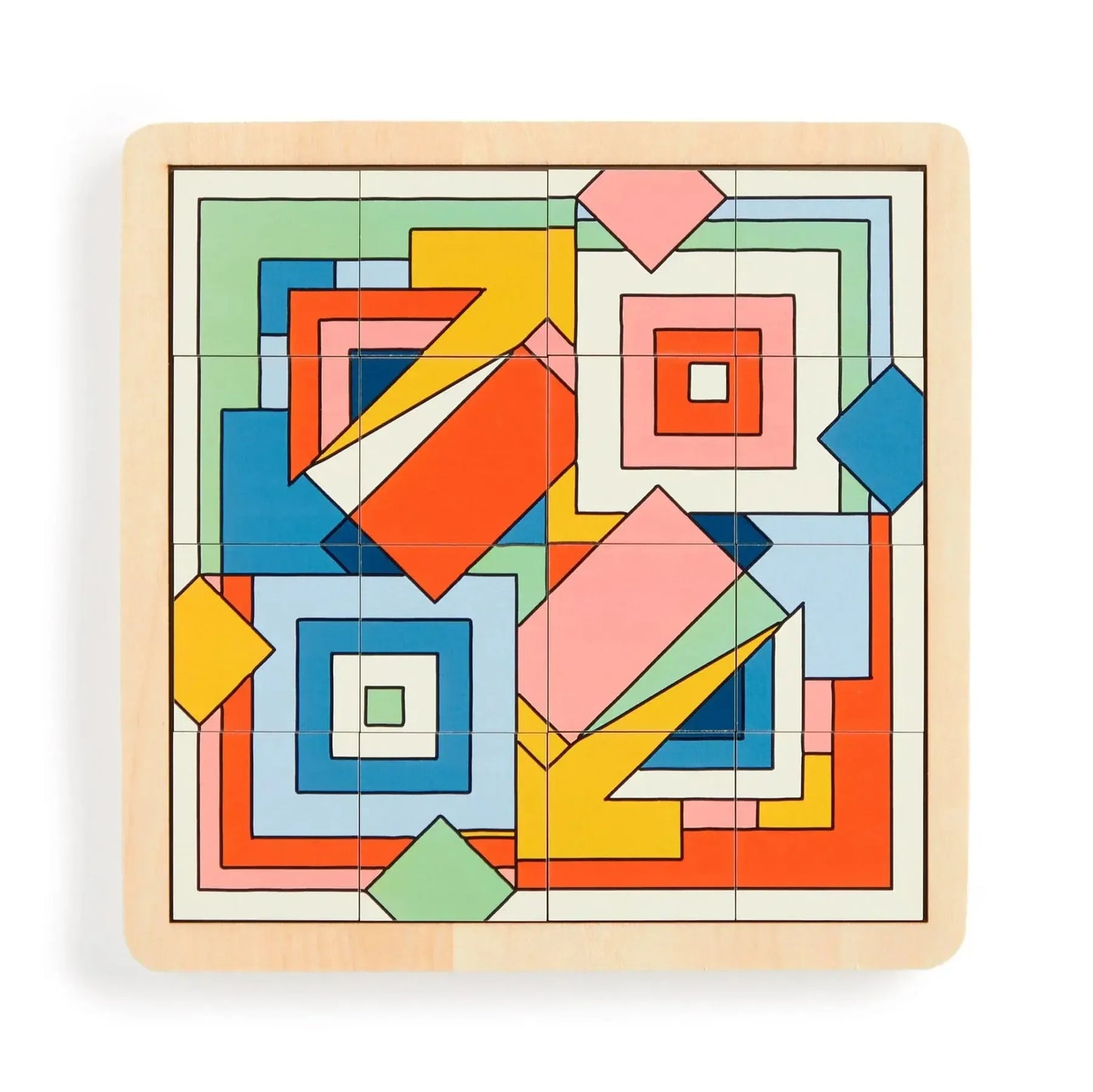 Frank Lloyd Wright Imperial Hotel 2-in-1 Sliding Wood Puzzle Galison