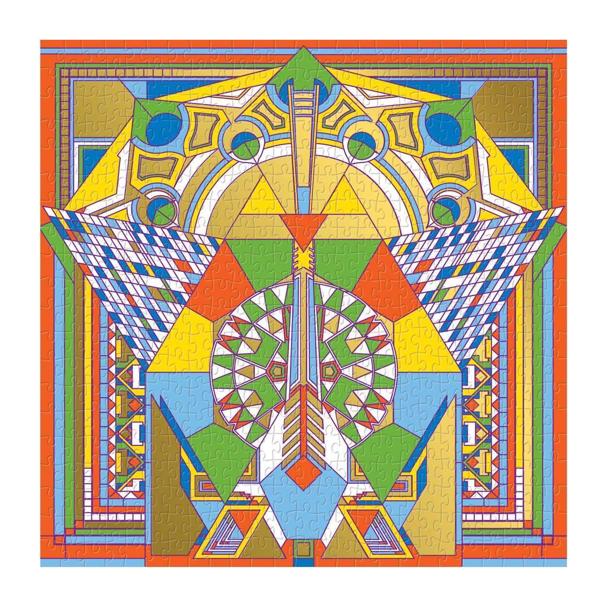 Frank Lloyd Wright Imperial Hotel Peacock Rug 500 Piece Jigsaw Puzzle Galison