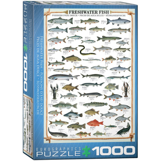 Freshwater Fish 1000 Piece Jigsaw Puzzle Eurographics