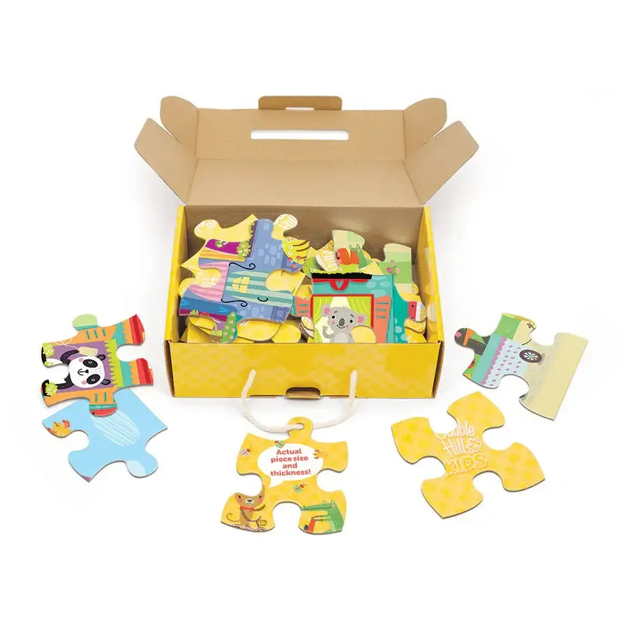 Friendly Neighbors 35 Piece Floor Jigsaw Puzzle Cobble Hill