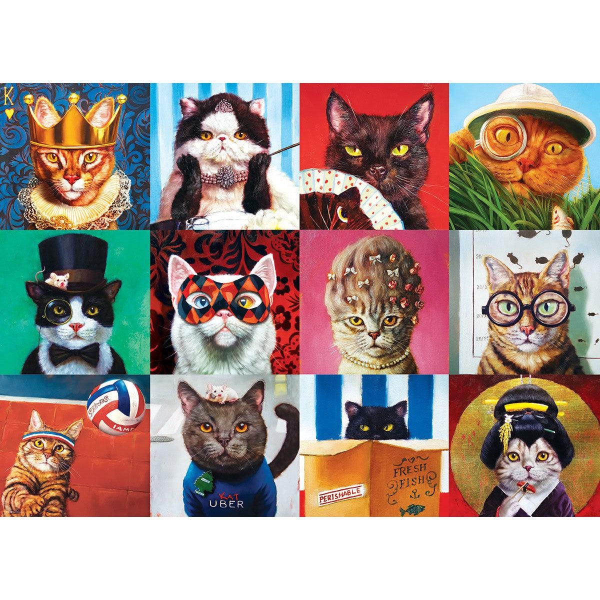 Funny Cats 1000 Piece Jigsaw Puzzle Eurographics