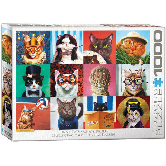 Funny Cats 1000 Piece Jigsaw Puzzle Eurographics