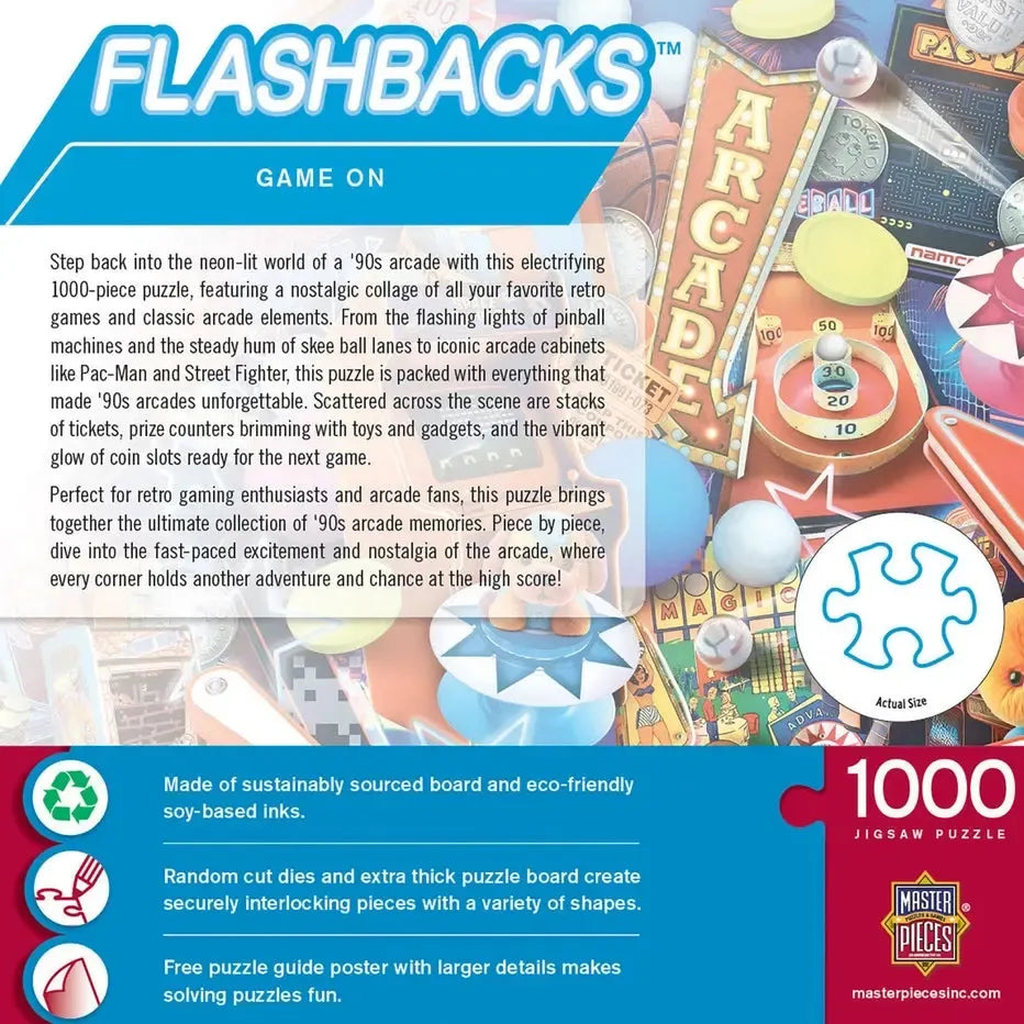 Game On Flashbacks 1000 Piece Jigsaw Puzzle MasterPieces