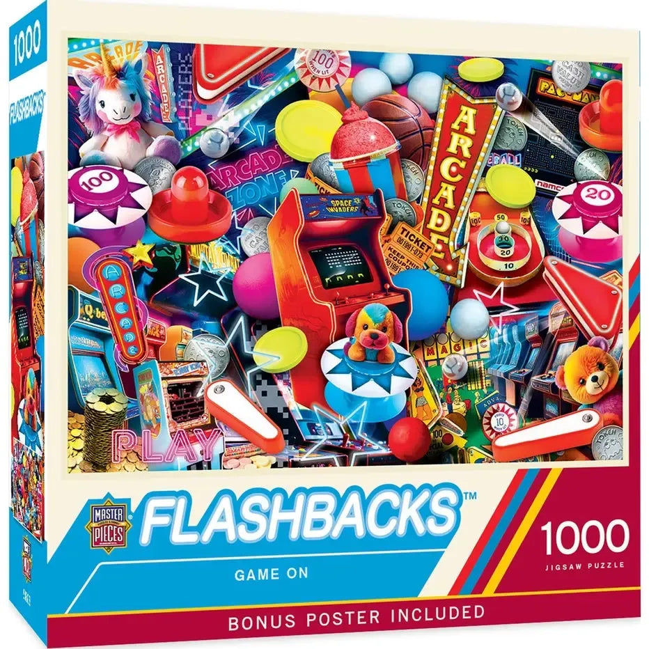 Game On Flashbacks 1000 Piece Jigsaw Puzzle MasterPieces