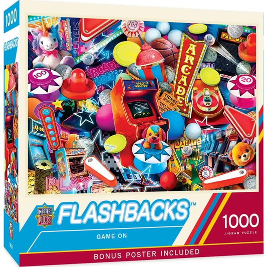 Game On Flashbacks 1000 Piece Jigsaw Puzzle MasterPieces