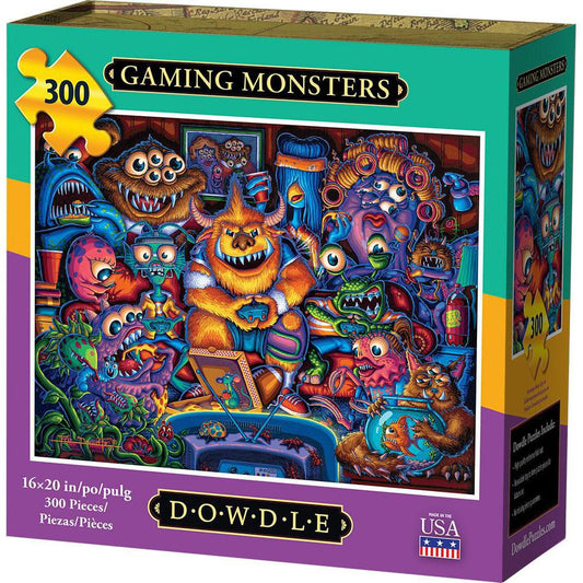 Gaming Monsters 300 Piece Jigsaw Puzzle Dowdle