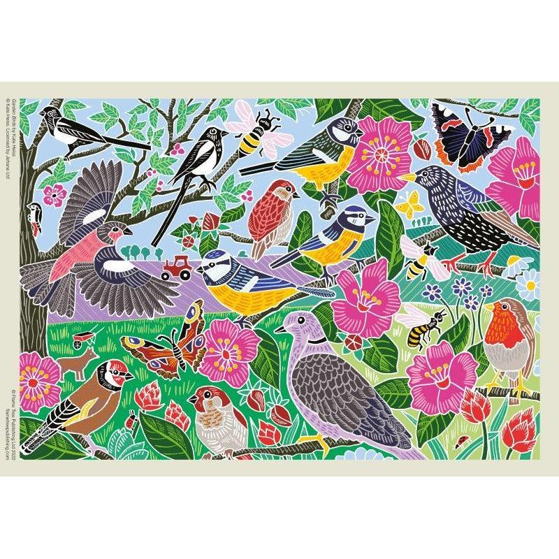 Garden Birds 1000 Piece Jigsaw Puzzle Flame Tree