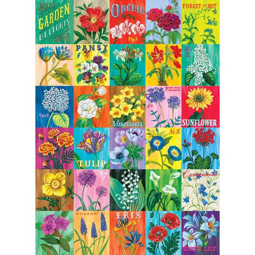 Garden Delights "Mixed Up" 1000 Piece Jigsaw Puzzle PuzzleFolk