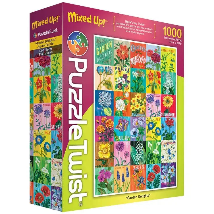 Garden Delights "Mixed Up" 1000 Piece Jigsaw Puzzle PuzzleFolk