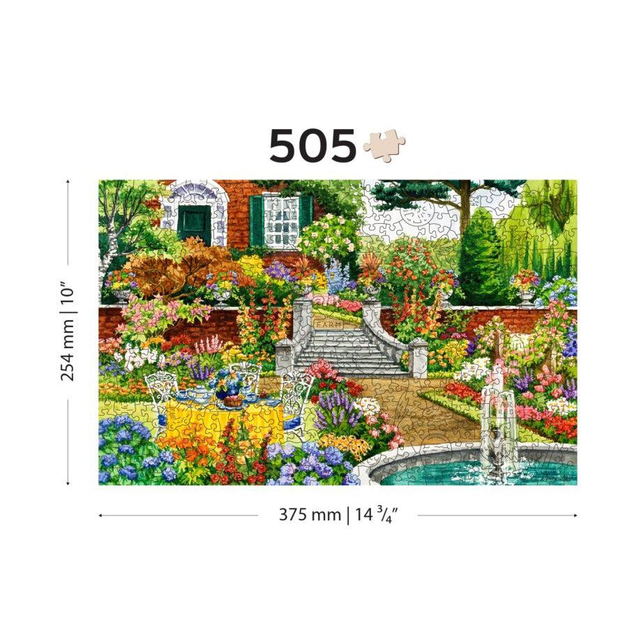 Garden Five O’clock 505 Piece Wood Jigsaw Puzzle Wooden City