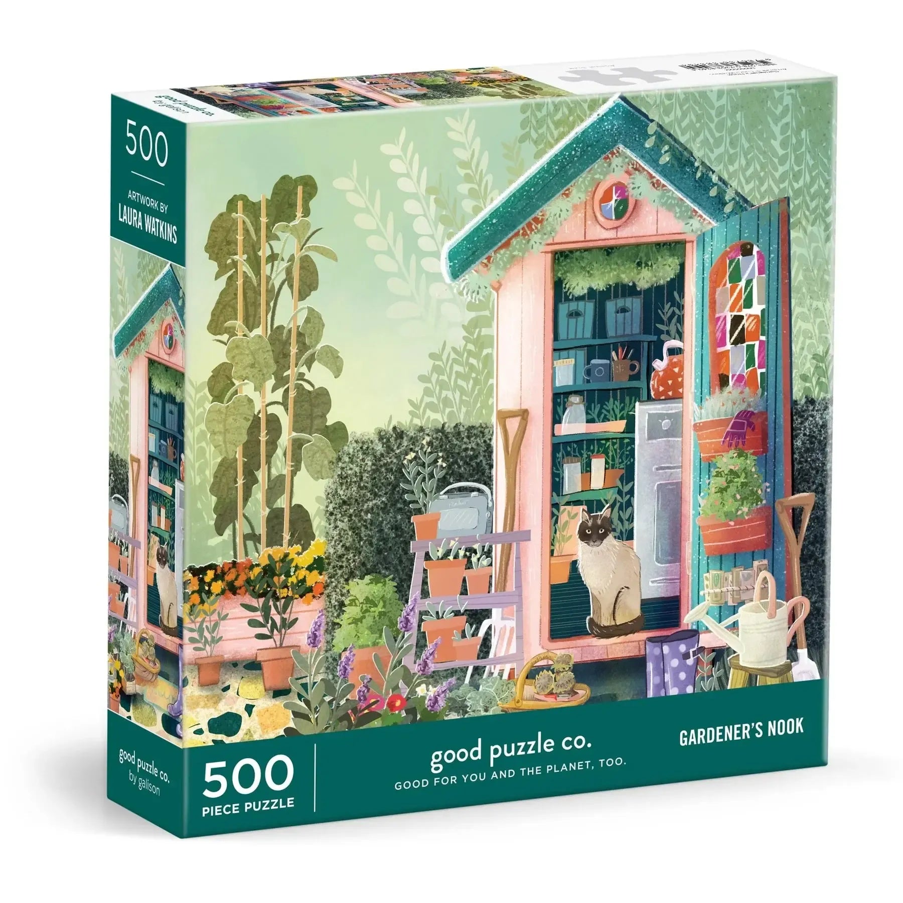 Gardener's Nook 500 Piece Jigsaw Puzzle Galison