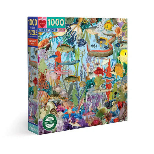 Gems and Fish 1000 Piece Jigsaw Puzzle eeBoo