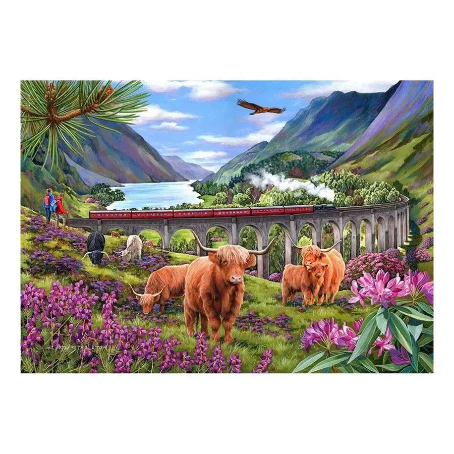 Glenfinnan Ladies 500 Big Piece Jigsaw Puzzle HOP