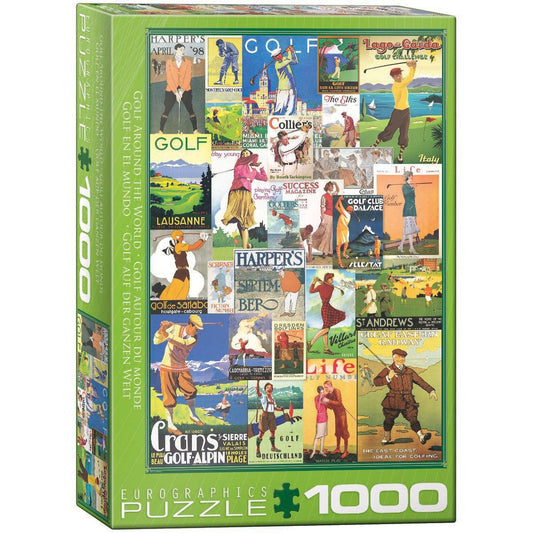 Golf Around the World 1000 Piece Jigsaw Puzzle Eurographics