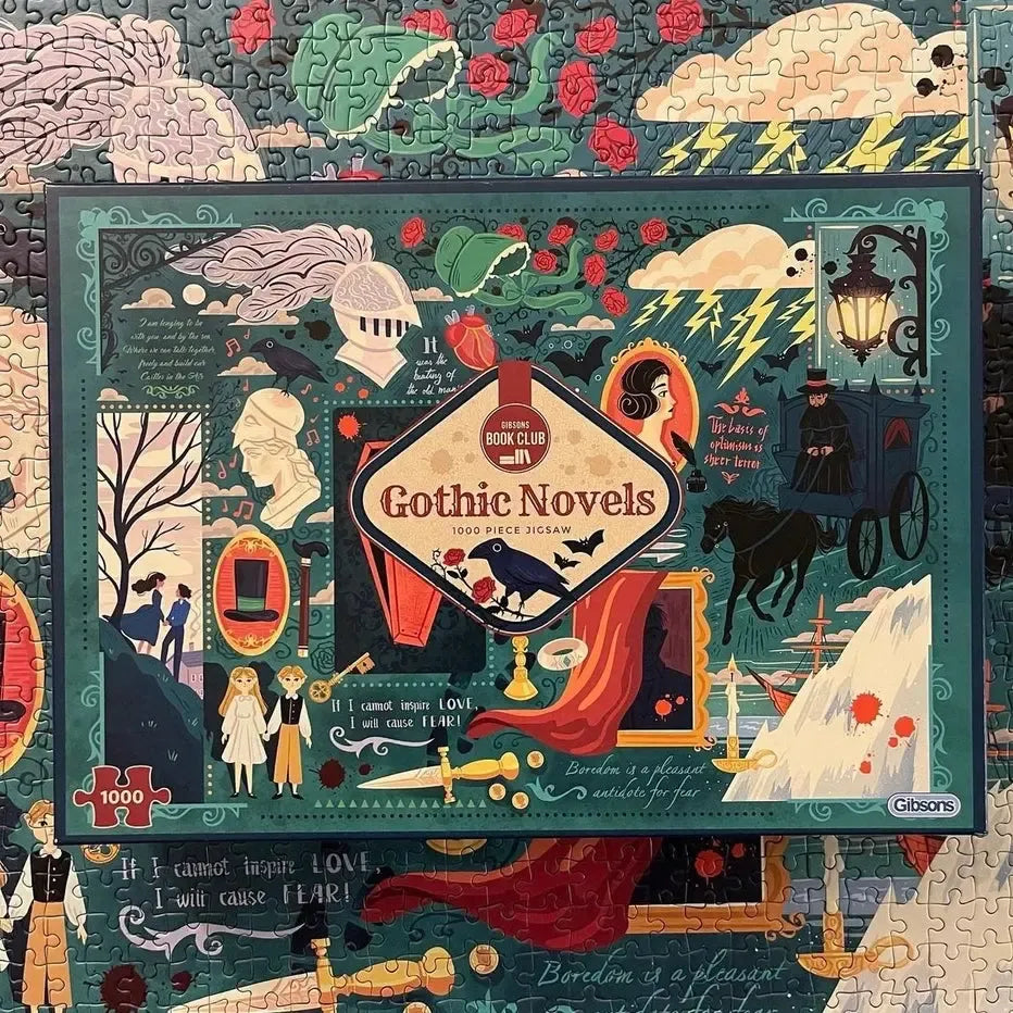 Gothic Novels 1000 Piece Jigsaw Puzzle Gibsons