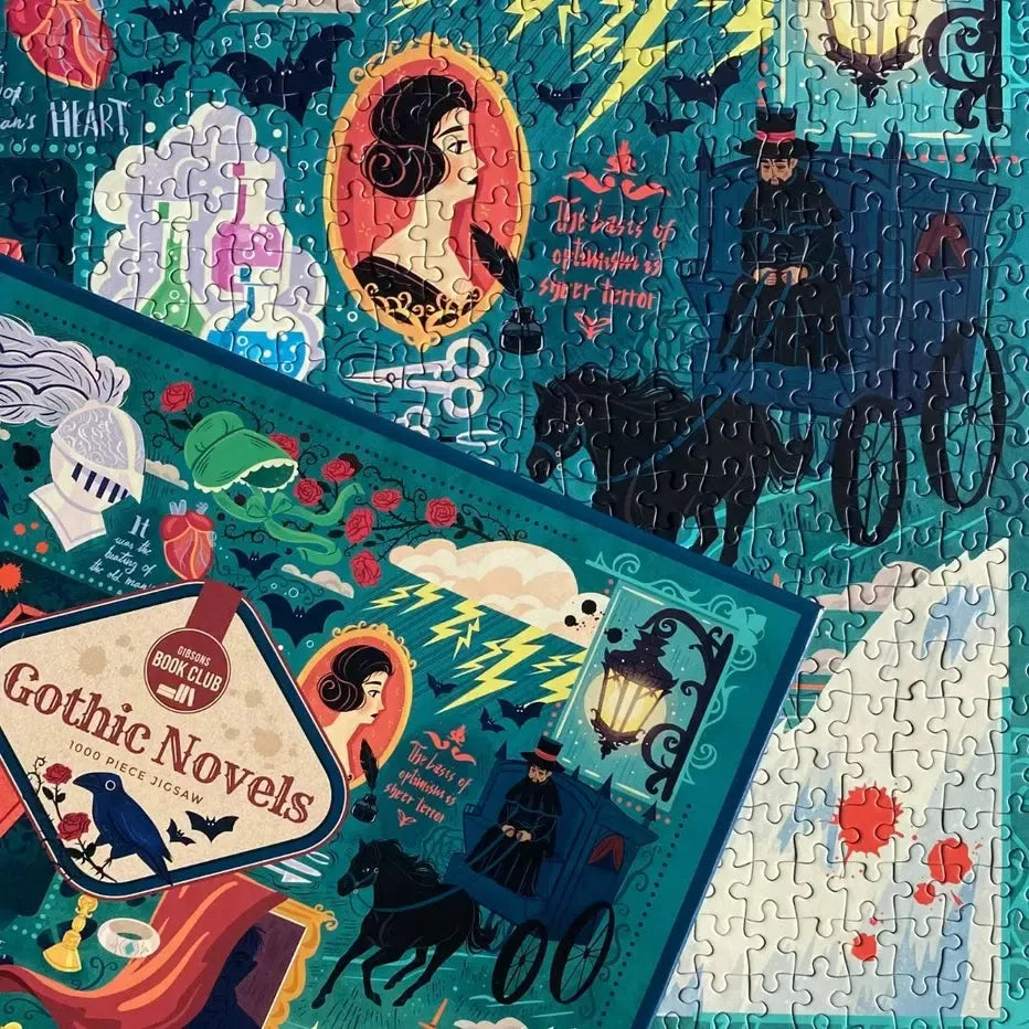 Gothic Novels 1000 Piece Jigsaw Puzzle Gibsons