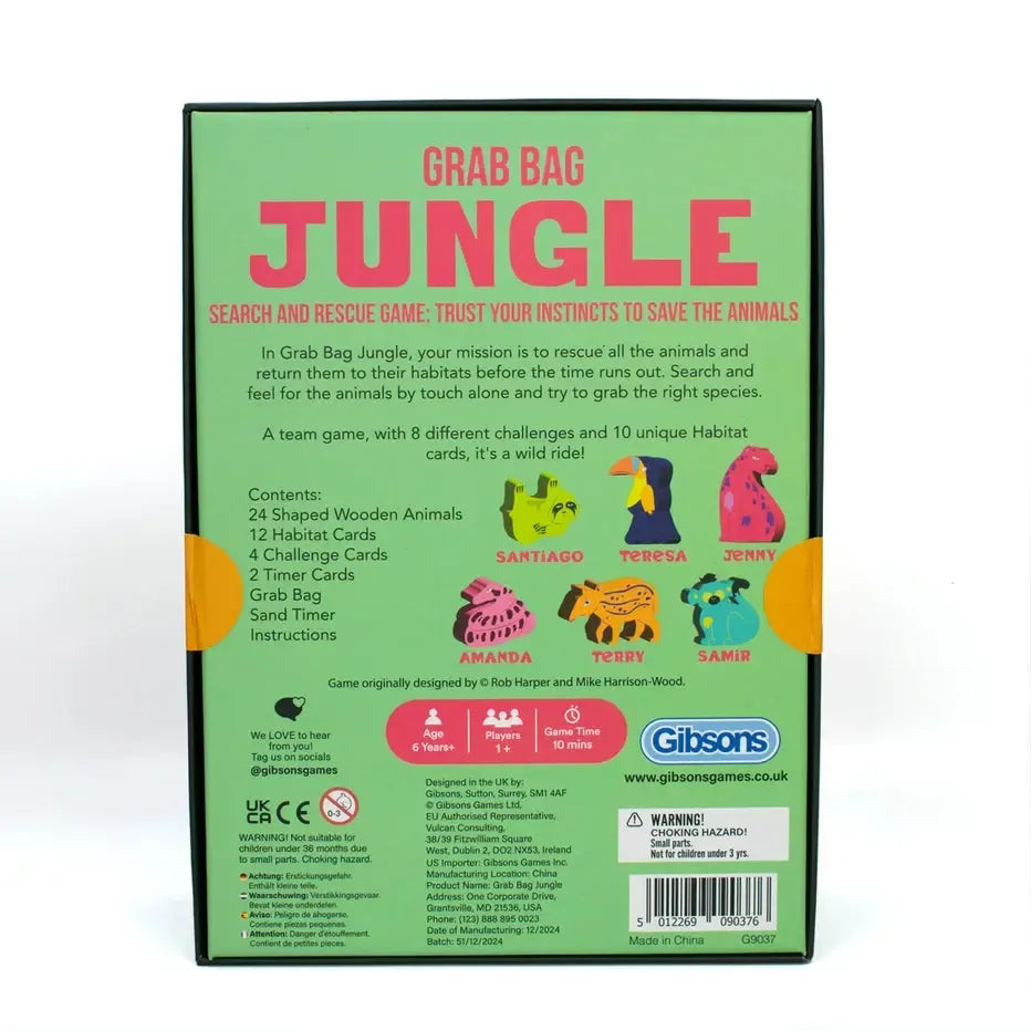 Grab Bag Jungle - Animal Search & Rescue Game - Gibsons