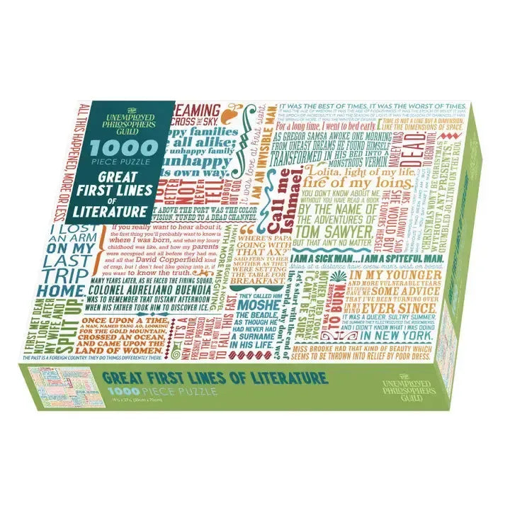 Great First Lines of Literature 1000 Piece Jigsaw Puzzle UPG