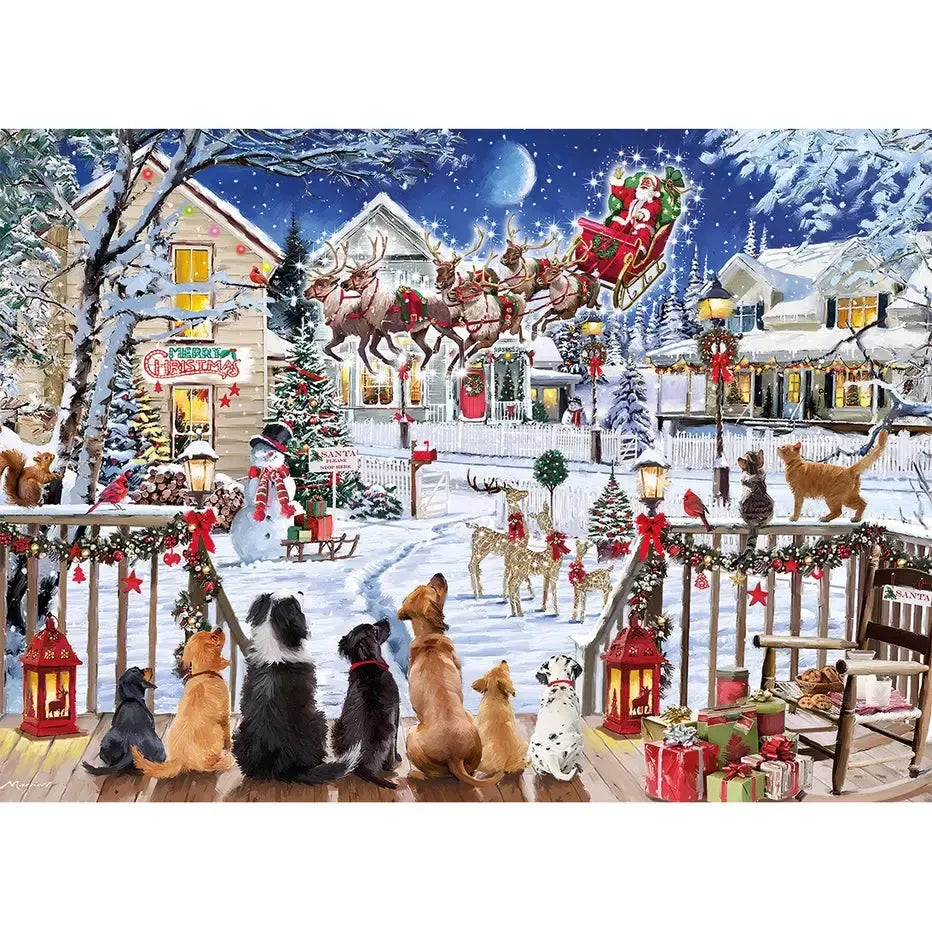 Greeting Santa 1000 Piece Jigsaw Puzzle Gibsons