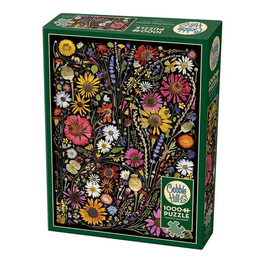 Happiness Flower Press 1000 Piece Jigsaw Puzzle Cobble Hill