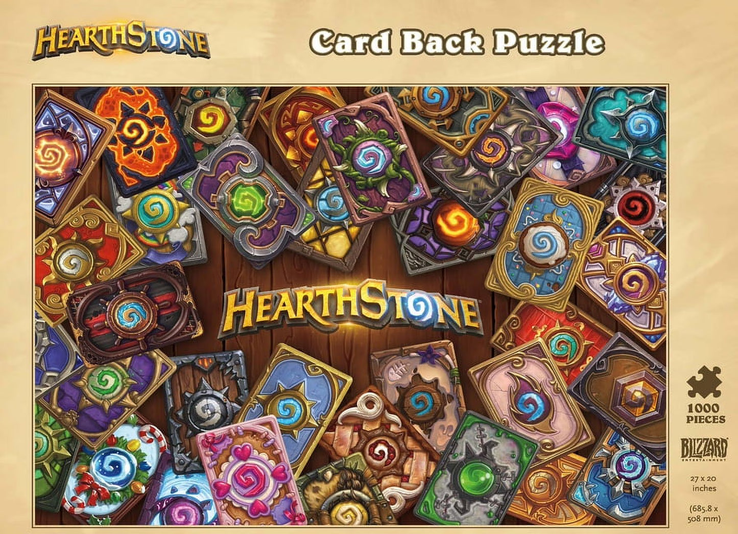 Card Back Hearthstone 1000 Piece Jigsaw Puzzle Blizzard