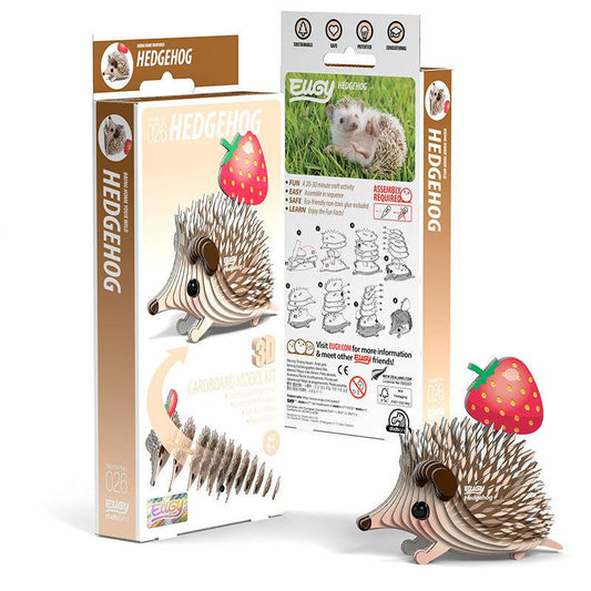 Hedgehog 3D Cardboard Model Kit Eugy