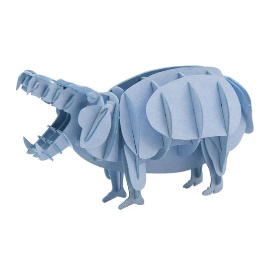Hippopotamus 3D Cardboard Model Kit Fridolin
