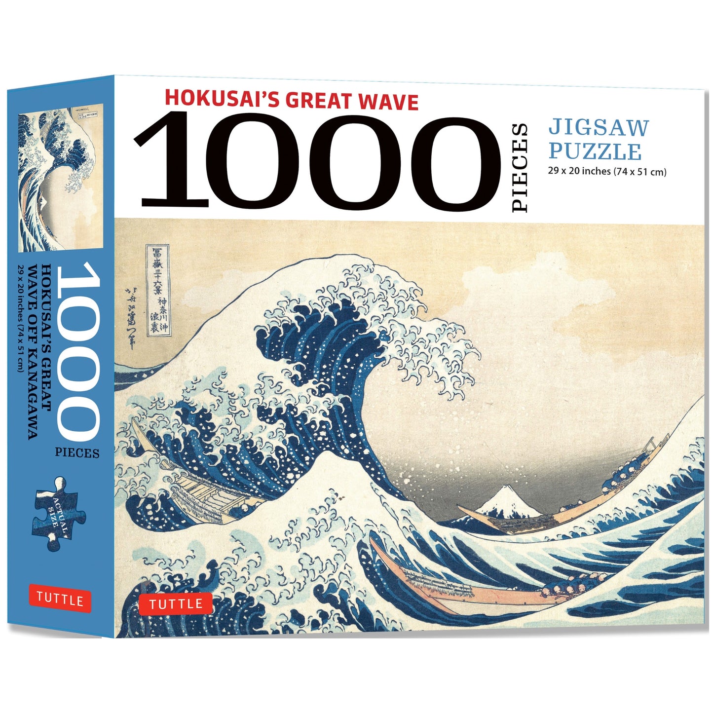 Hokusai's Great Wave 1000 Piece Jigsaw Puzzle Tuttle