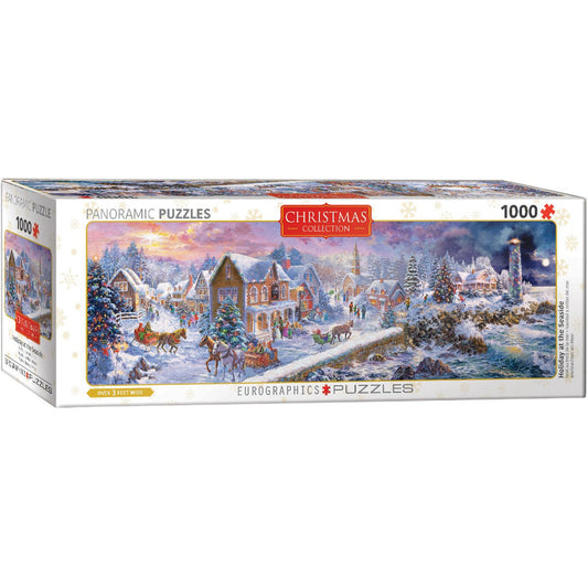 Holiday at the Seaside 1000 Piece Panoramic Jigsaw Puzzle Eurographics