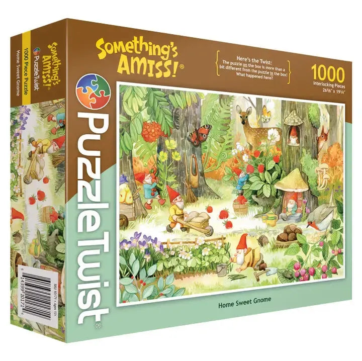 Home Sweet Gnome "Something's Amiss!" 1000 Piece Jigsaw Puzzle PuzzleTwist